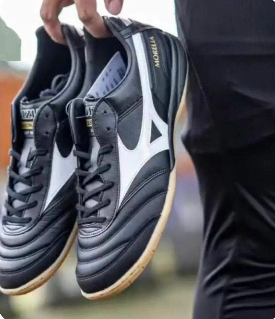 MIZUNO MORELIA 石地皇者 袋鼠皮 黑色 M341