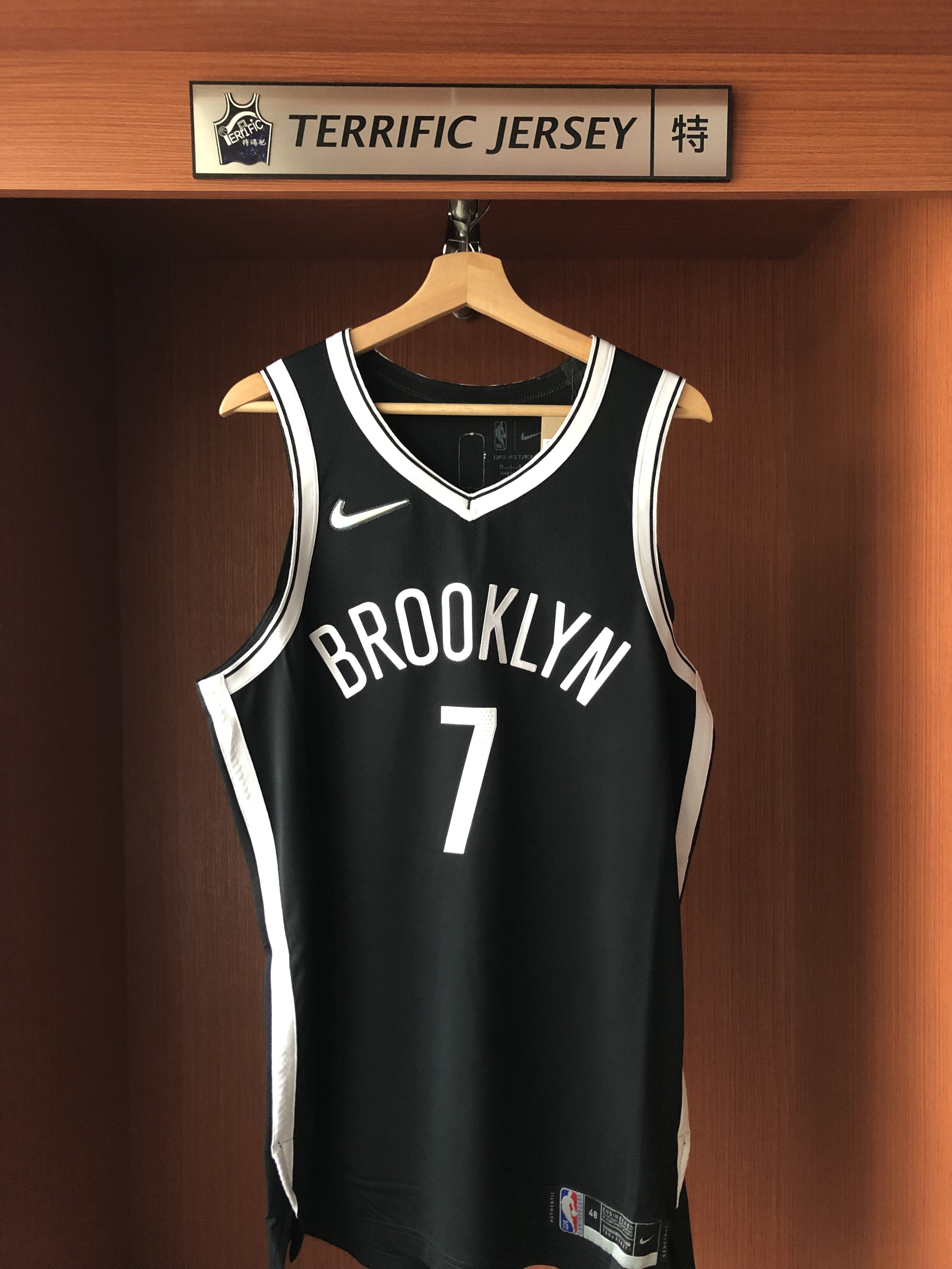 NBA球衣 Kevin Durant 布魯克林籃網黑 75周年 鑽石標 Icon Nike Authentic 球員版 電繡 全新