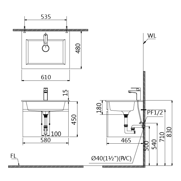 凱撒 面盆浴櫃組推薦型號 LF5017A (LF5017,EH05017AP/BT760C) 面盆浴櫃組