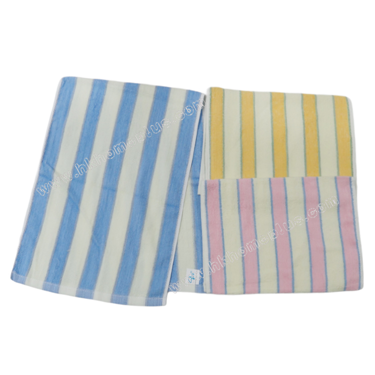 6條裝 加長彩條毛巾 4180501/4180509