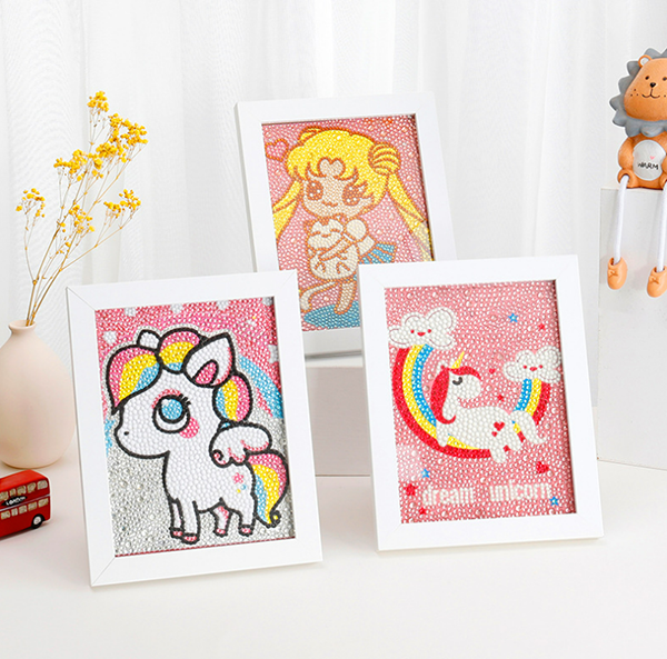 DIY卡通鑽石貼紙畫相框 63003
