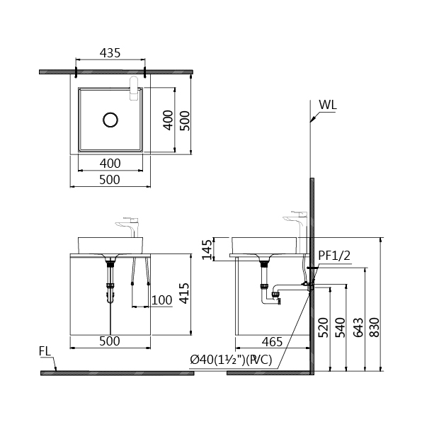 凱撒 浴櫃組推薦型號 LF5252 (LF5252,EH45002A/BT701C) 面盆浴櫃組