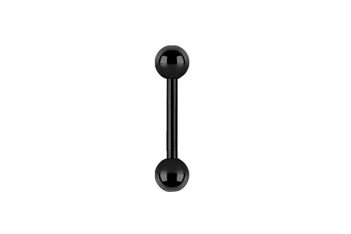 SS316L Black PVD Surgical Steel Tongue Barbell