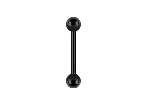 SS316L Black PVD Surgical Steel Tongue Barbell