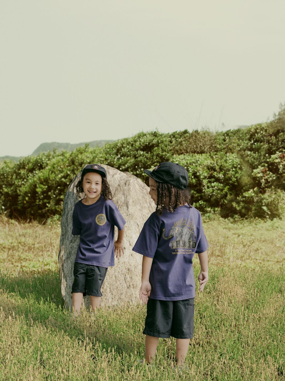 KID ® 復刻動物系列 大象標語 童裝T