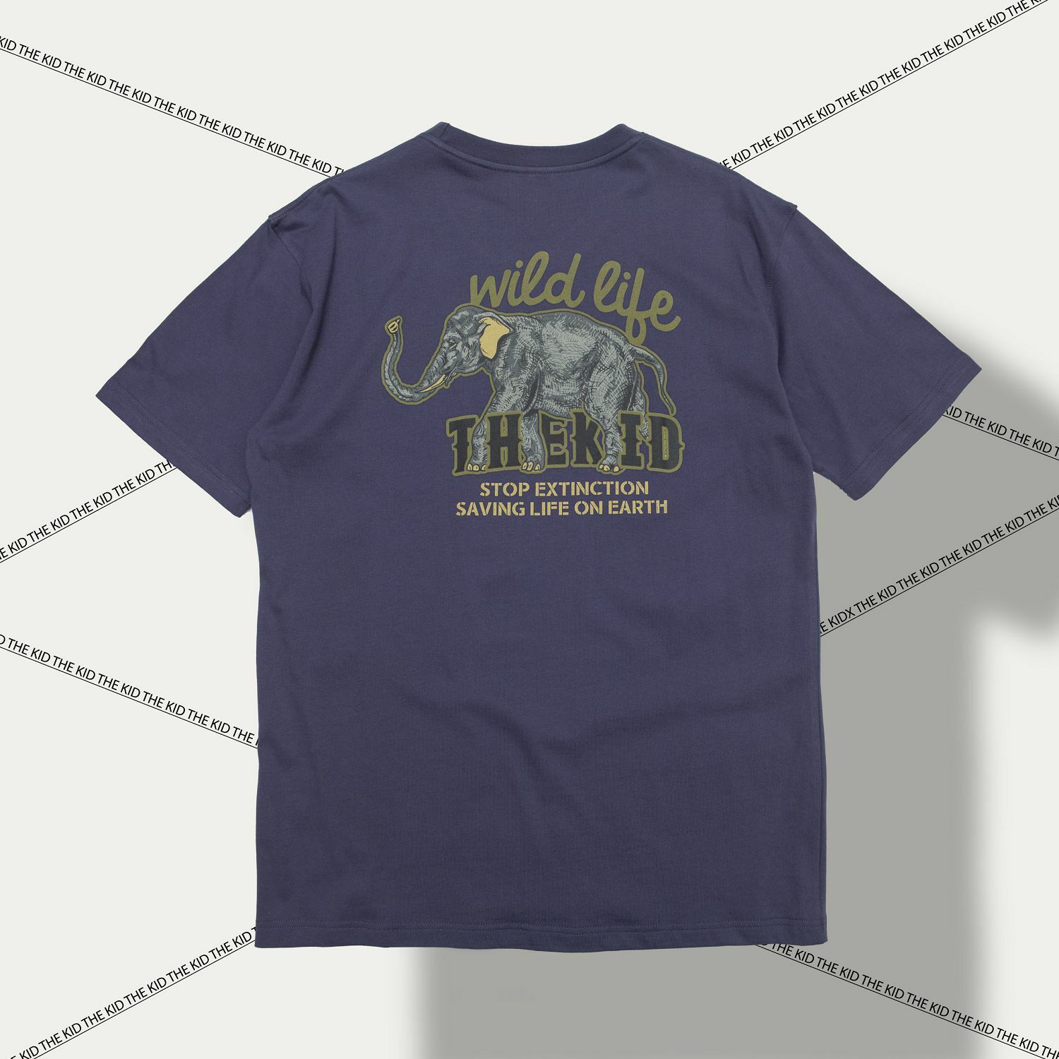 KID ® 復刻動物系列 大象標語 短T