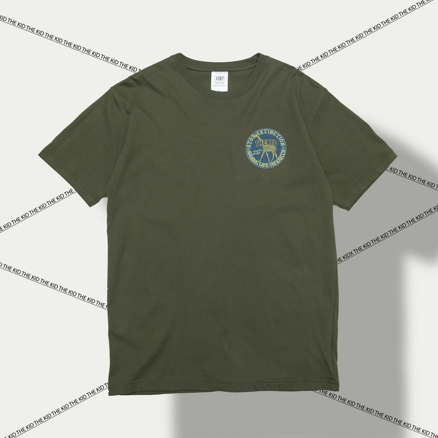 KID ® 復刻動物系列 長頸鹿標語 短T