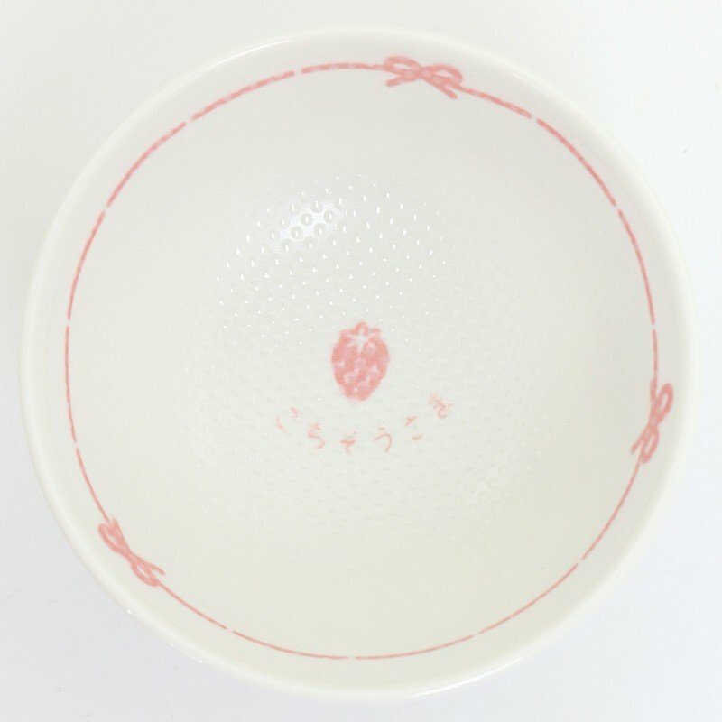 【日本Mother Garden】不易沾飯粒 飯碗-緞帶草莓