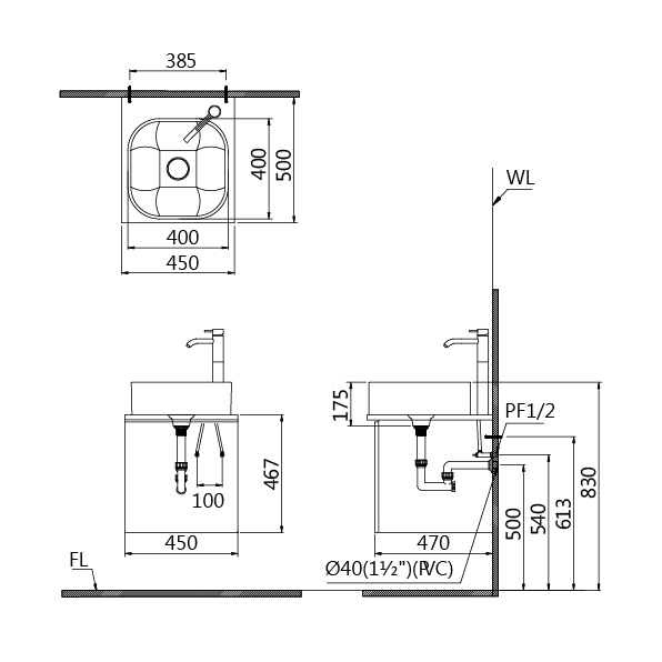 凱撒 浴櫃組推薦型號 LF5256,EH44502A/BT223C 面盆浴櫃組
