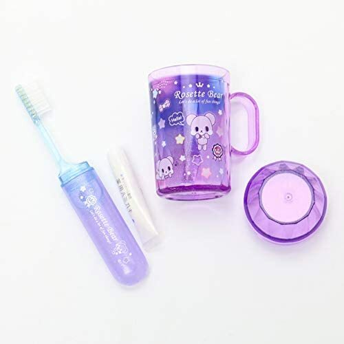 【日本Mother Garden】Rosette Bear 漱口杯組(含牙刷、牙膏)-經典款