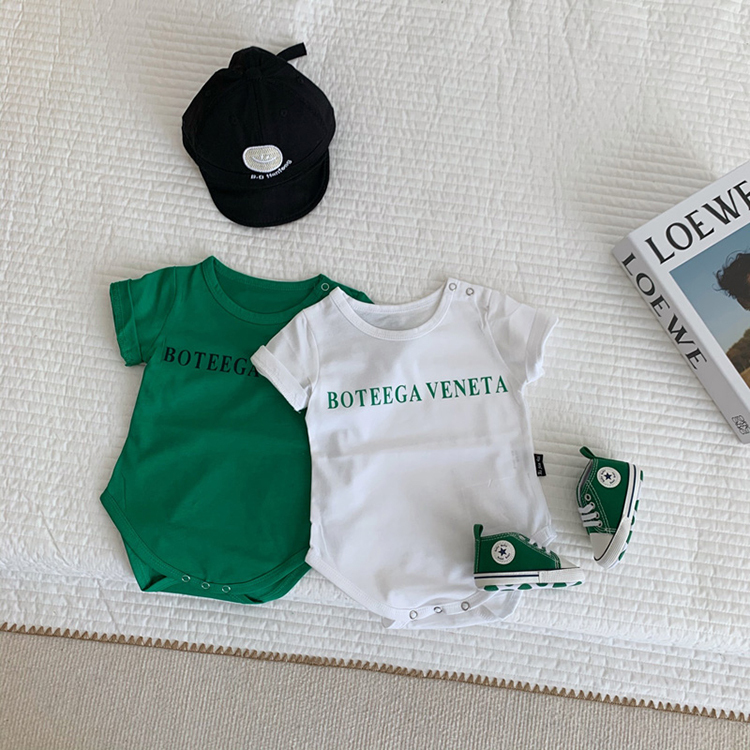 簡約美系字母包屁衣