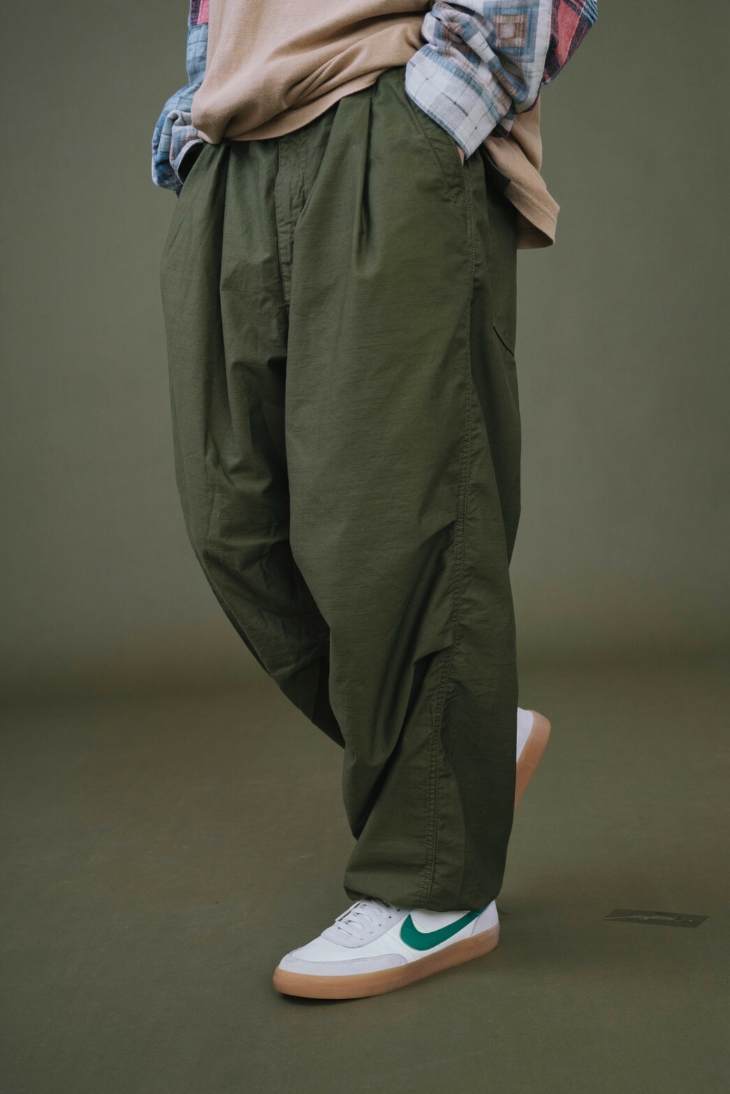 Back Satin Error Fit Utility Easy Pants - ワークパンツ/カーゴパンツ