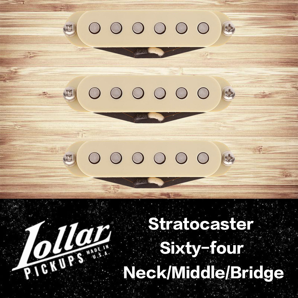 Lollar Strato Sixty-Four Staggered 前/中/後 段 電吉他 拾音器