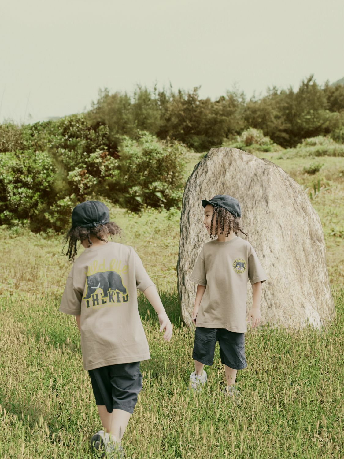 KID ® 復刻動物系列 台灣黑熊標語 童裝T