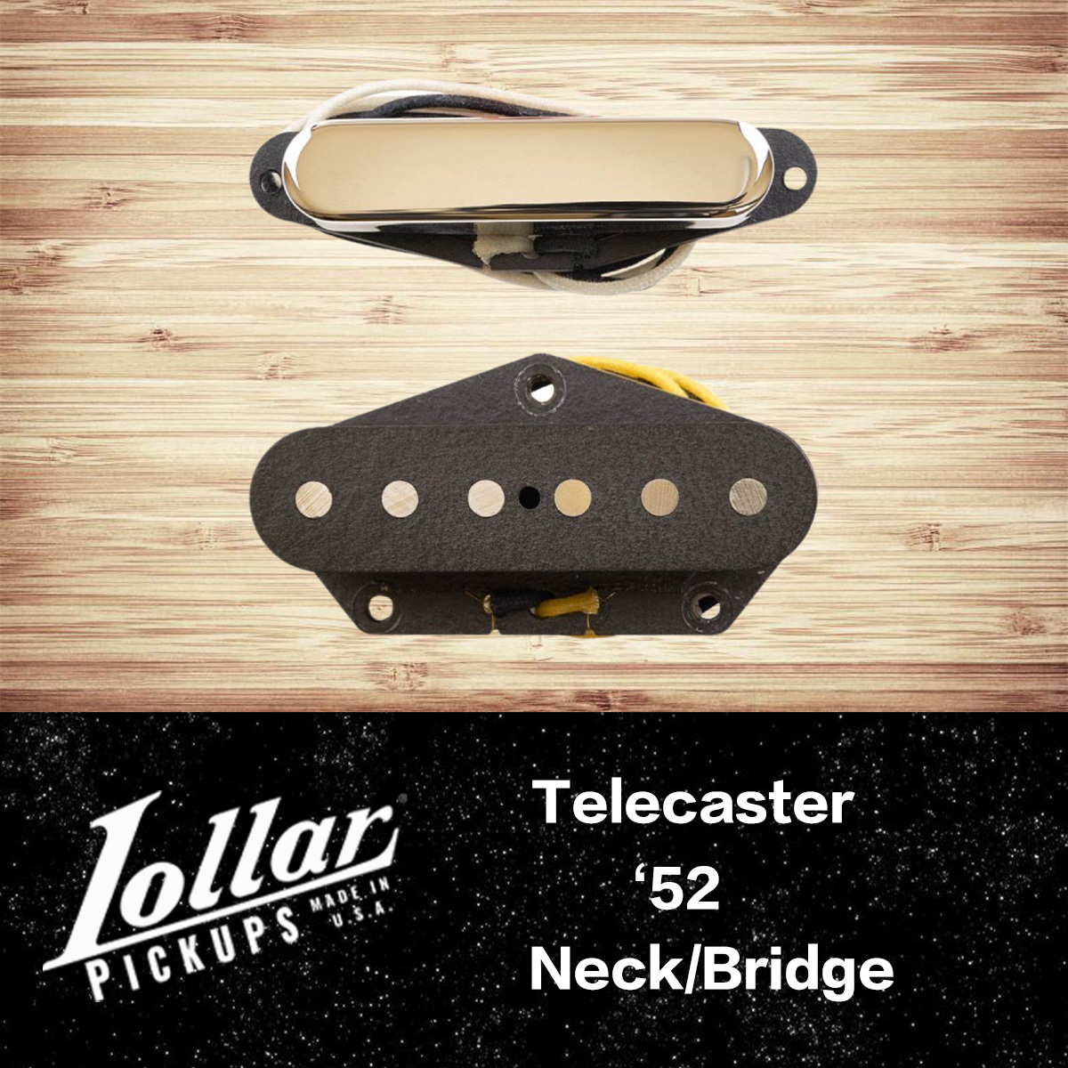 Lollar Tele '52 Unplated 前/後 段 電吉他 拾音器