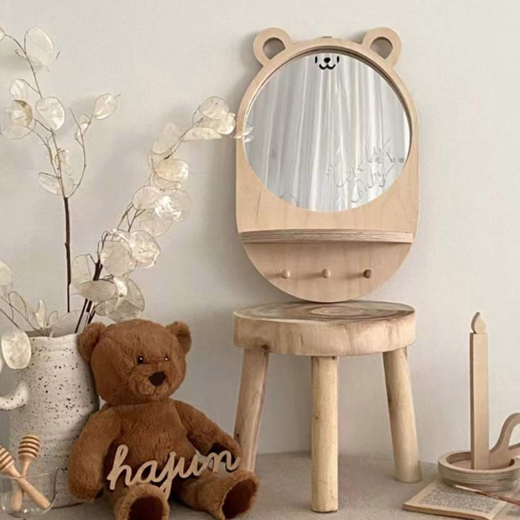ins 北歐風手工木質寶寶梳妝台