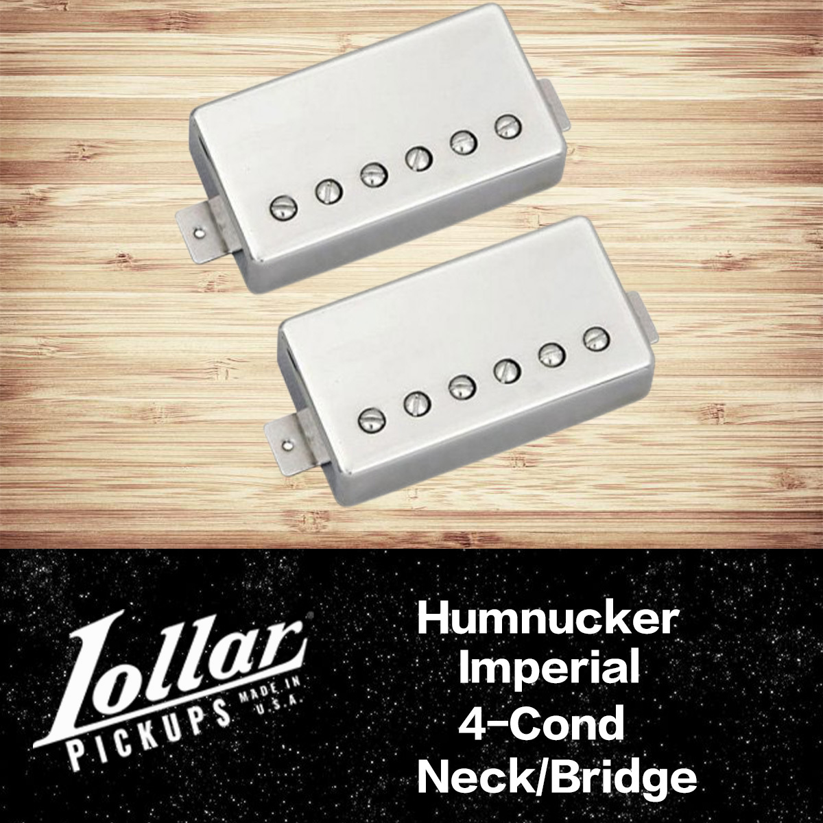 Lollar Imperial 4-Cond Nickel 前/後 段 雙線圈 電吉他 拾音器