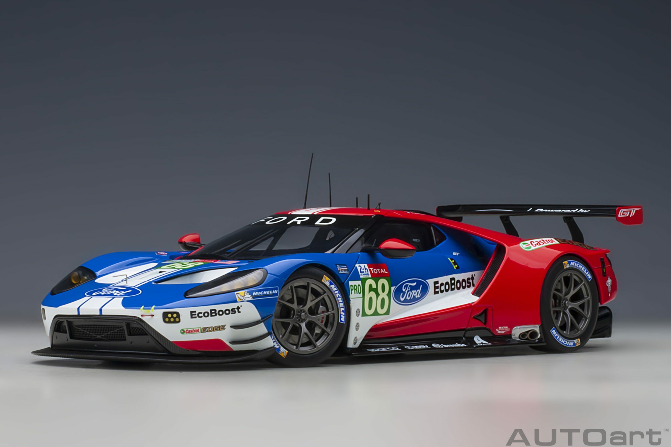 預訂:(訂金$300) (預訂價$1872) : 1/18 AUTOART Ford GT GTE Pro Le Mans 24h 2019 J.Hand/D.Muller/S.Bourdais #68 (81912)
