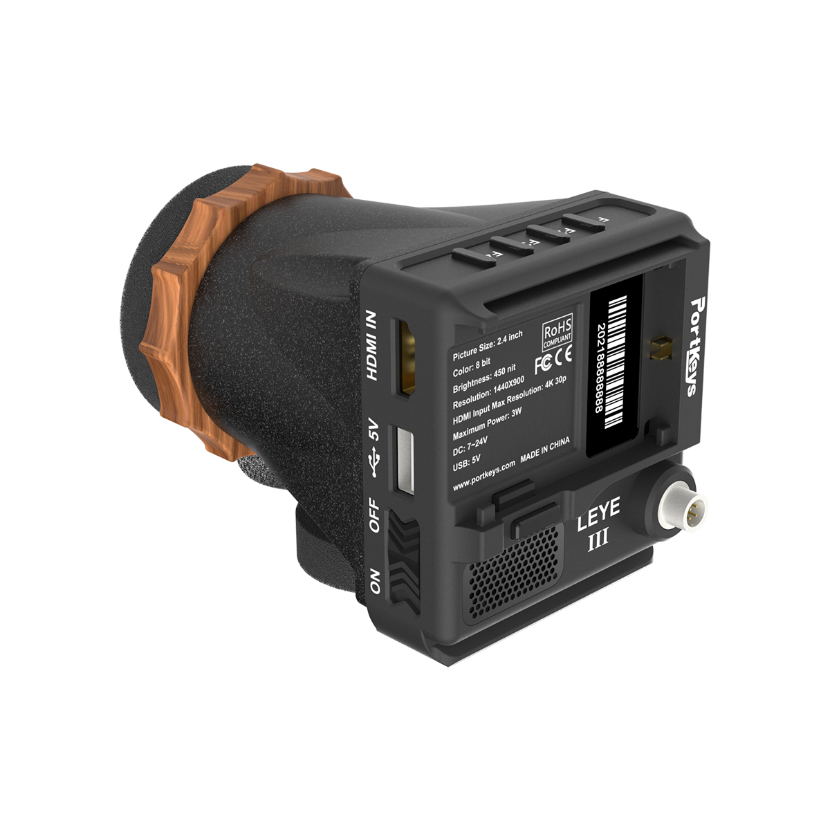 Portkeys LEYE 三代 4K HDMI 2.4" LCD Electronic Viewfinder 電子取景器