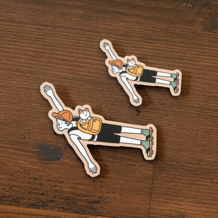 SPPPP｜Flying Boys｜霧面防水貼紙｜帶你一起飛