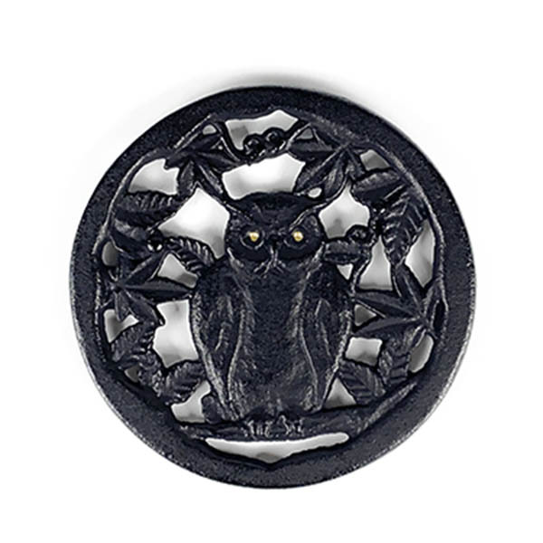 【岩戶鑄工所】貓頭鷹 鑄鐵壺墊