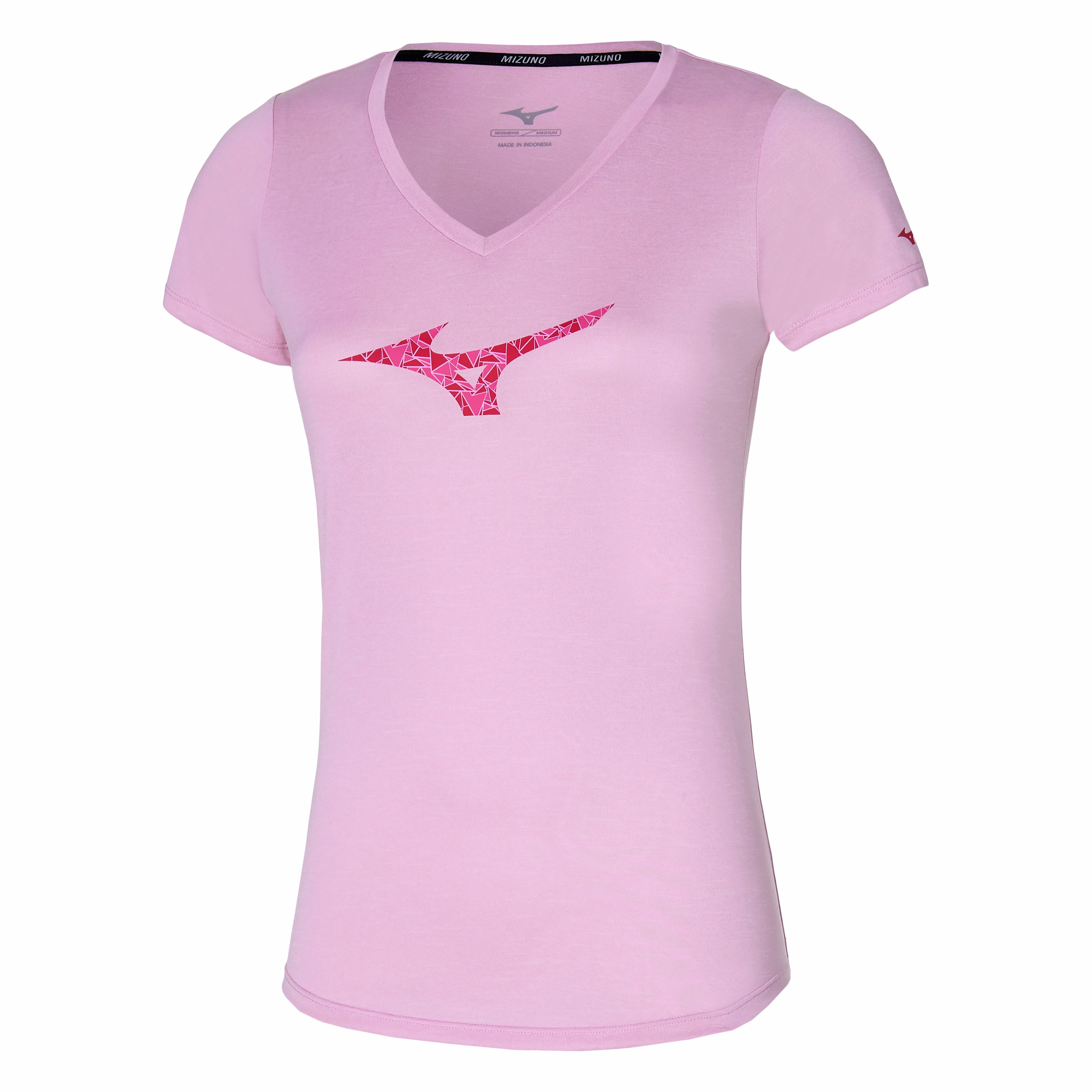 MIZUNO  IMPULSE CORE RB TEE 女裝運動衫 粉紅色