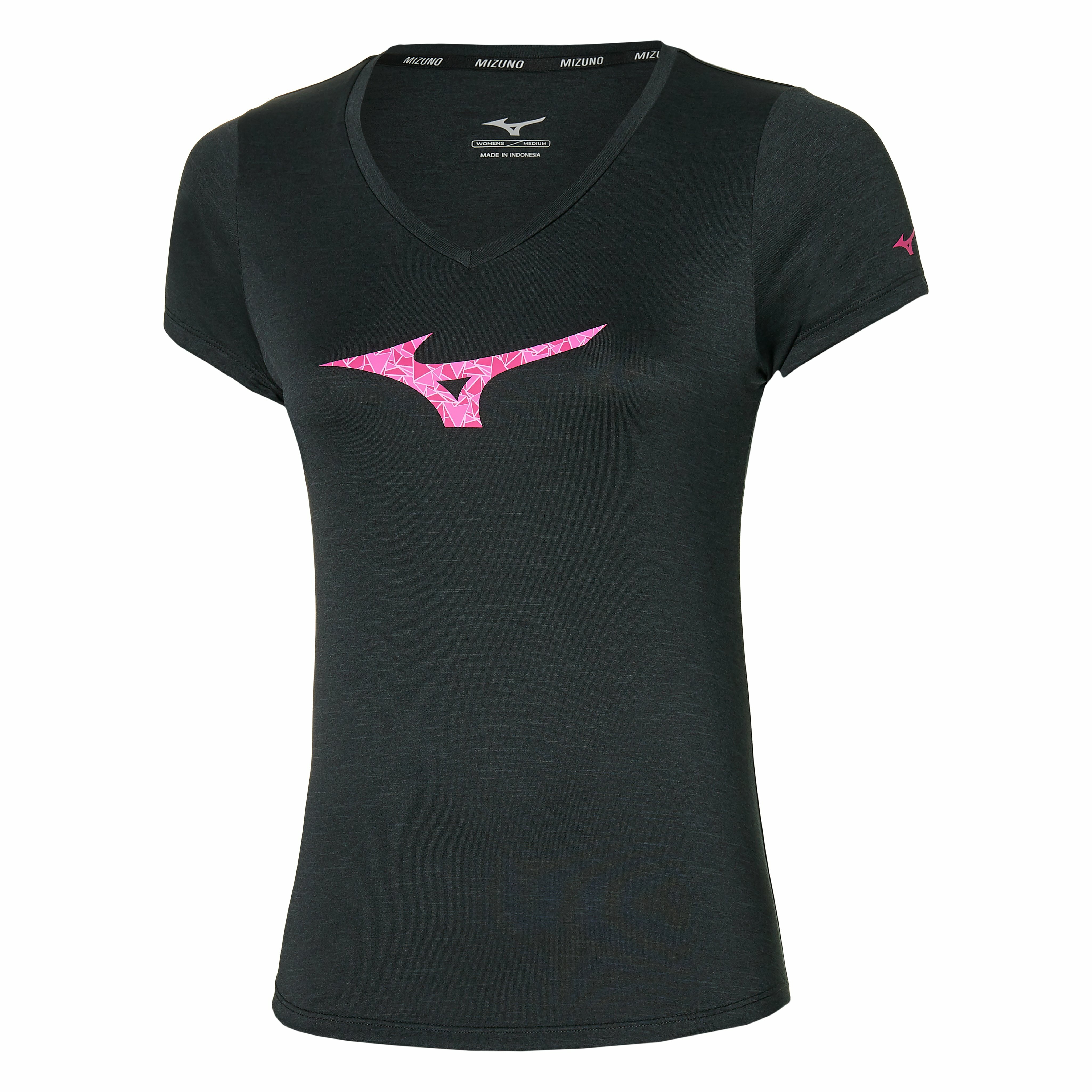 MIZUNO  IMPULSE CORE RB TEE 女裝運動衫 黑色
