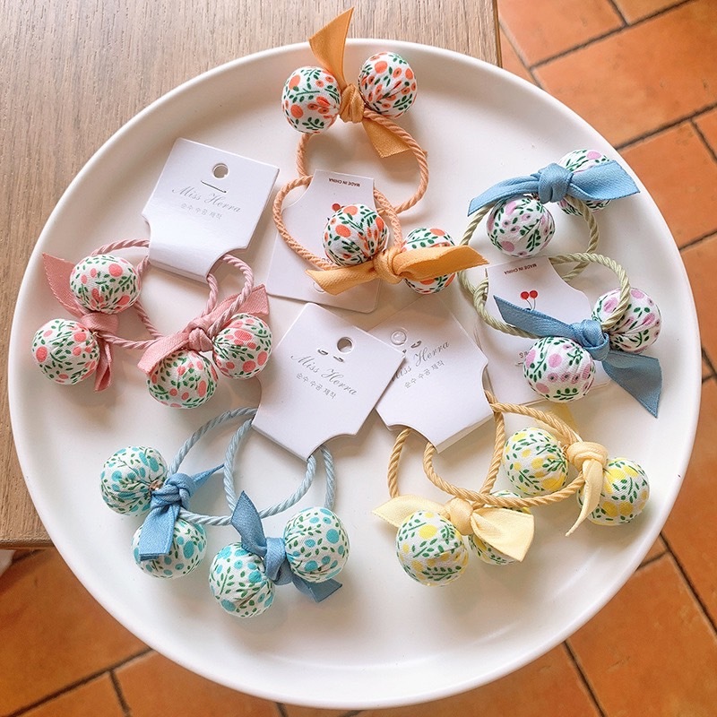 雙球冰淇淋髮圈