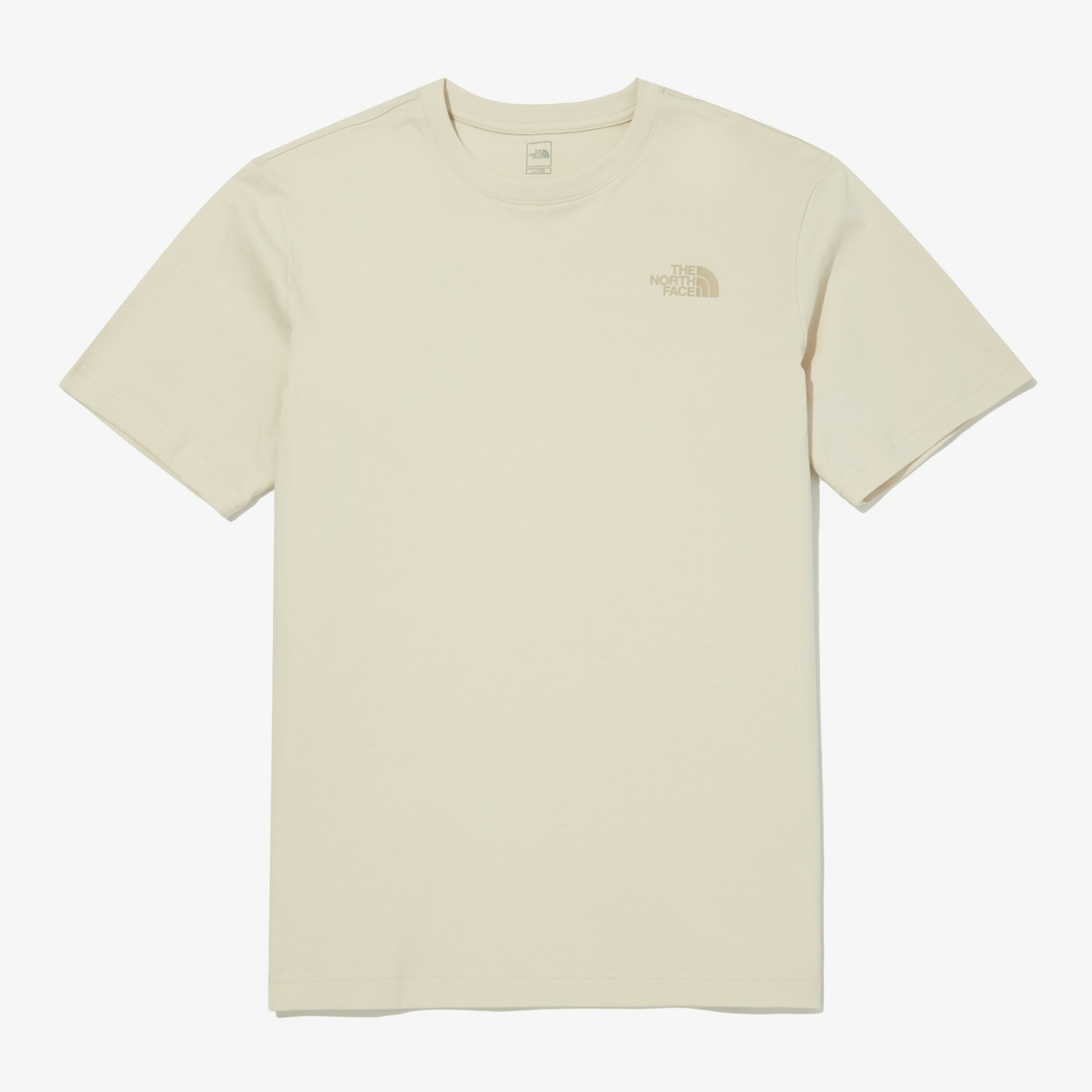 THE NORTH FACE 純棉 基本款 大LOGO 短袖 短T 奶油白 黃 NT7UN06C
