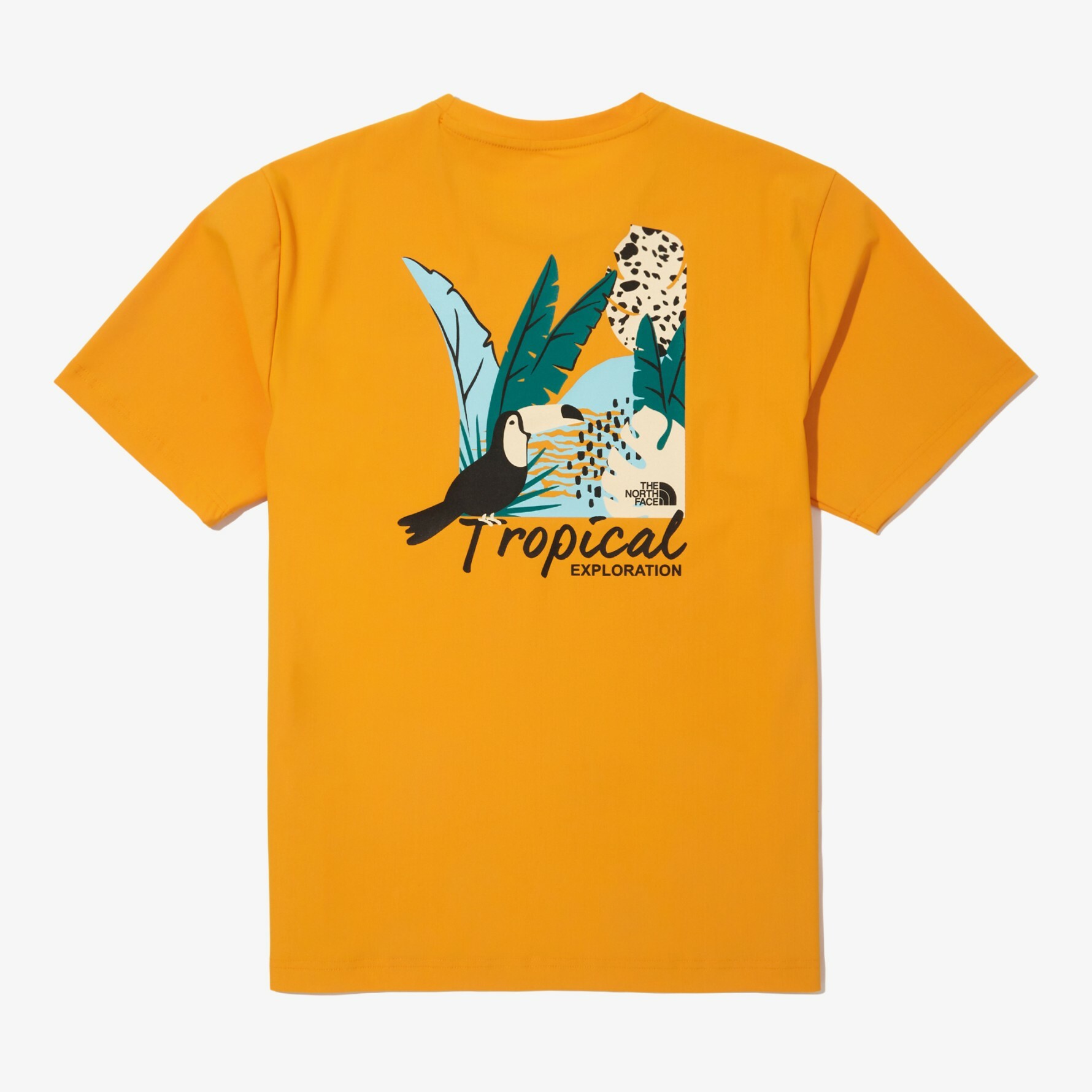 THE NORTH FACE SURFSIDE 白標限定 熱帶探險 男 短袖 芒果橘 NT7UN20K