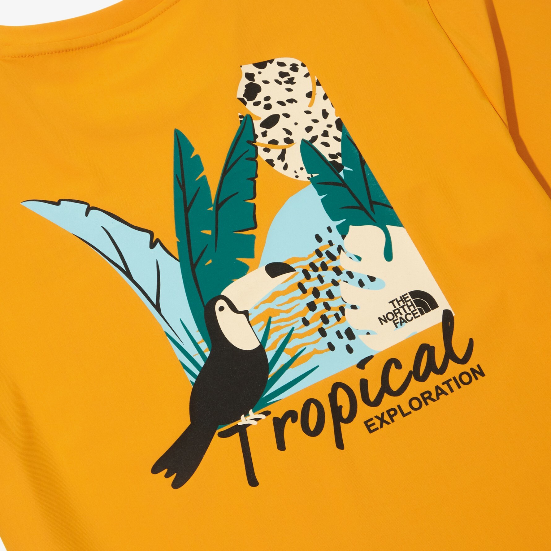 THE NORTH FACE SURFSIDE 白標限定 熱帶探險 男 短袖 芒果橘 NT7UN20K