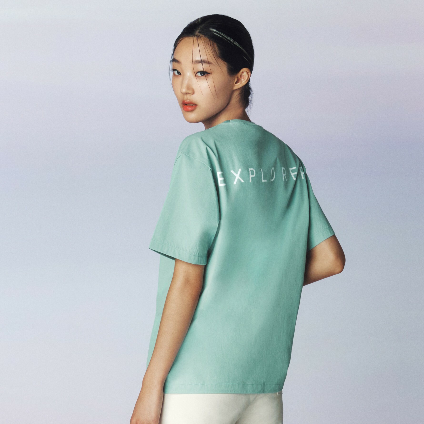 THE NORTH FACE ICE RUN 白標限定 運動 涼感機能 短袖 短T 淺綠  NT7UN02K