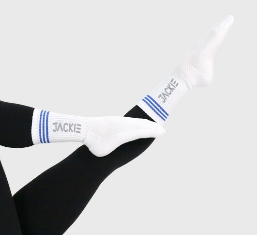 JACKIE風鈴藍色字母襪