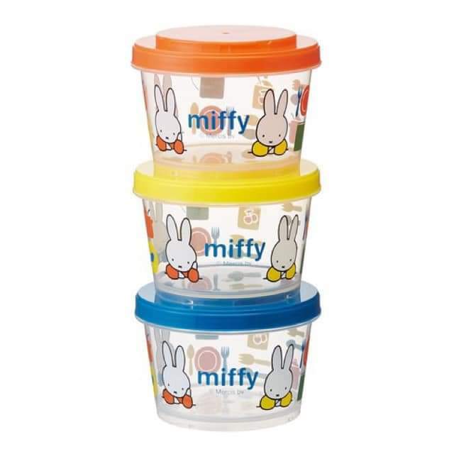 Skater日本製 Miffy 3個裝食物盒