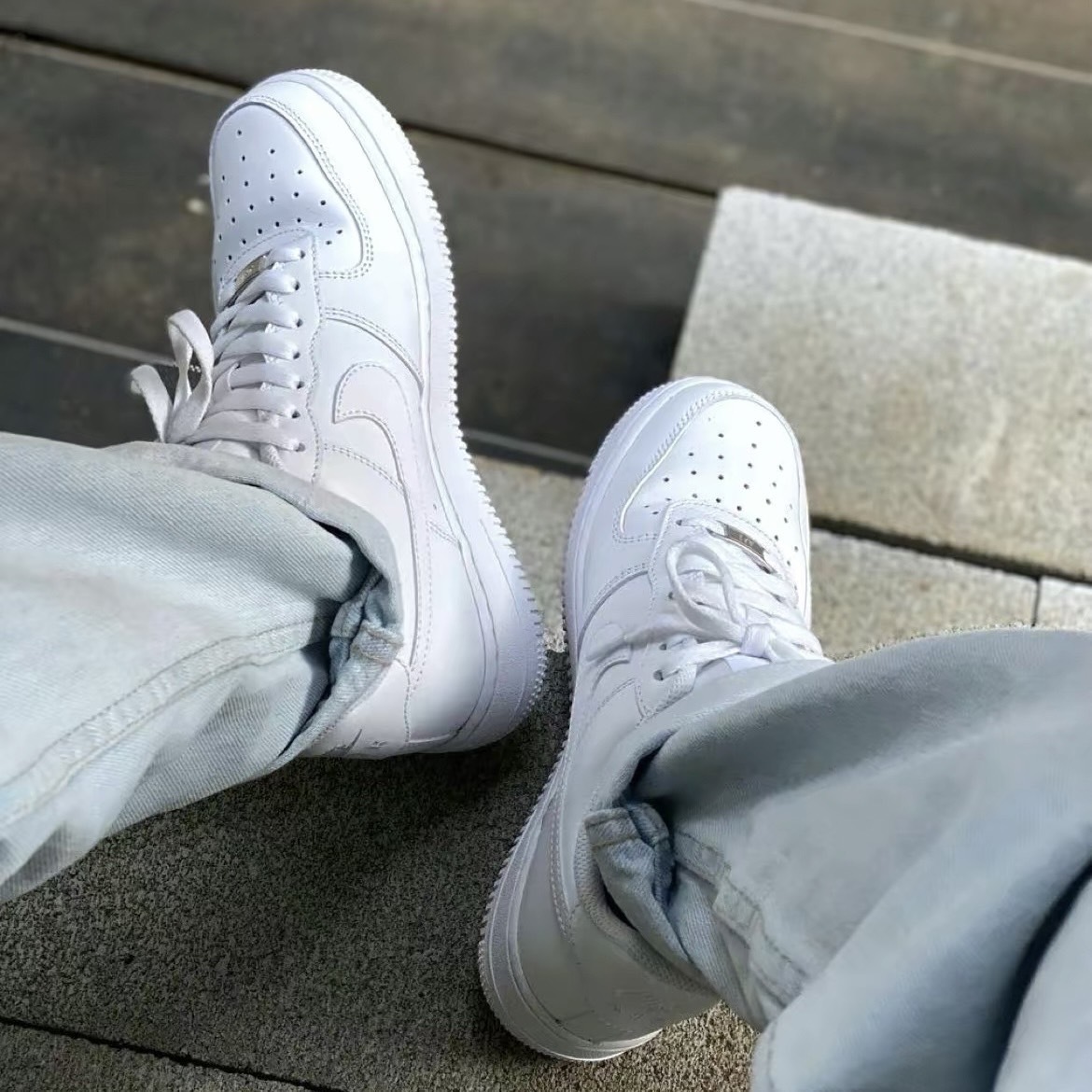 Nike Air Force 1 Low 低筒 全白 鐵牌 男款 現貨