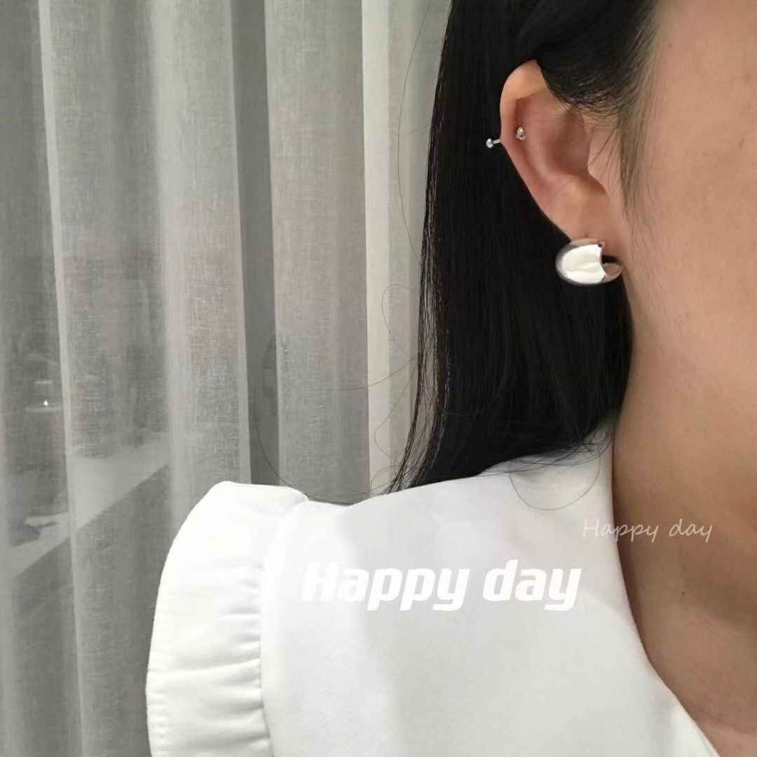 韩国Happy day饰品 纯银耳钉