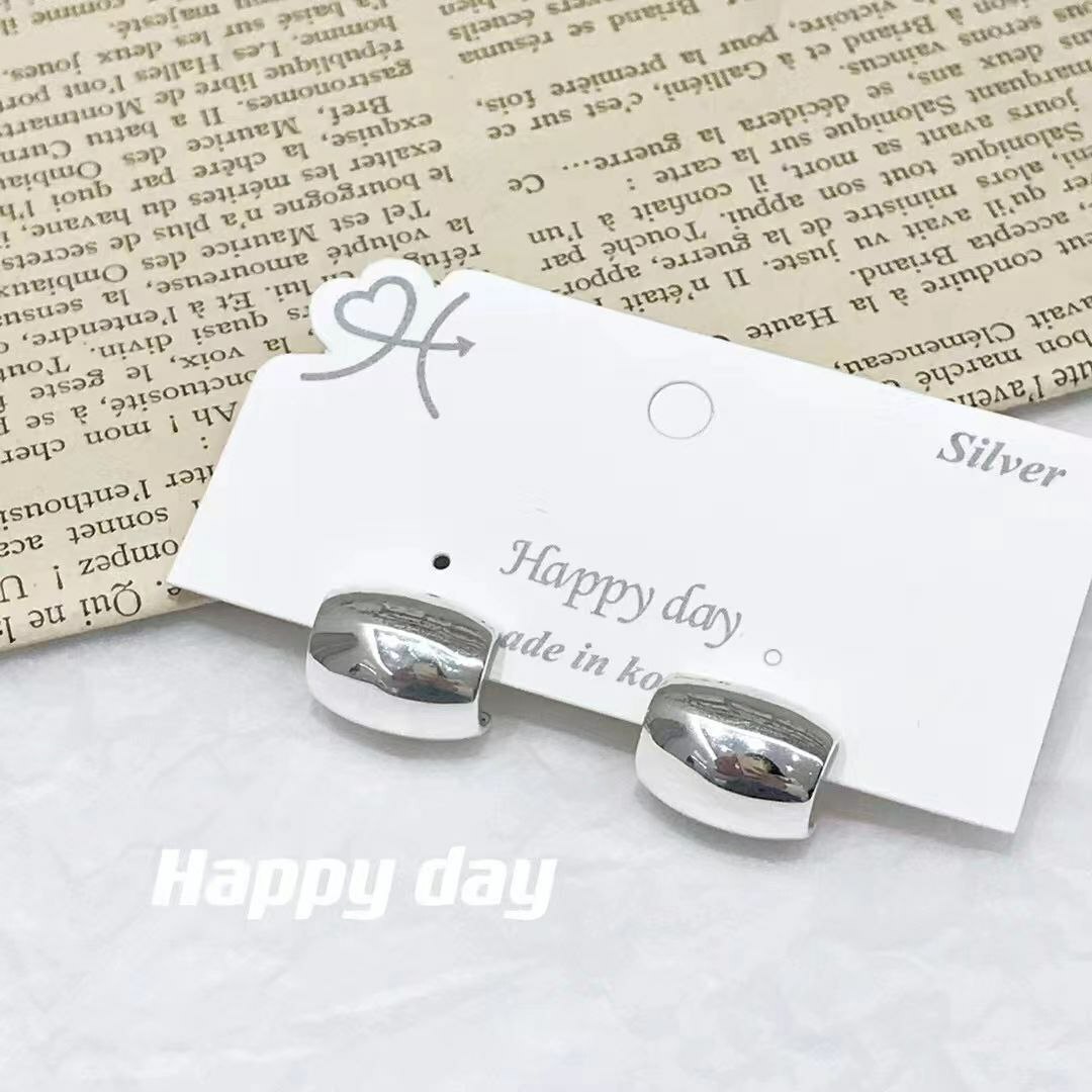 韩国Happy day饰品 纯银耳钉