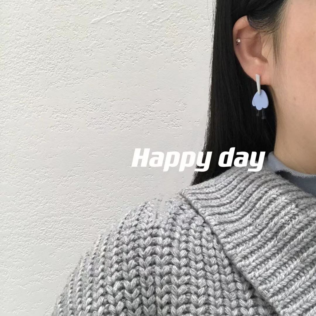 韩国Happy day饰品 银针