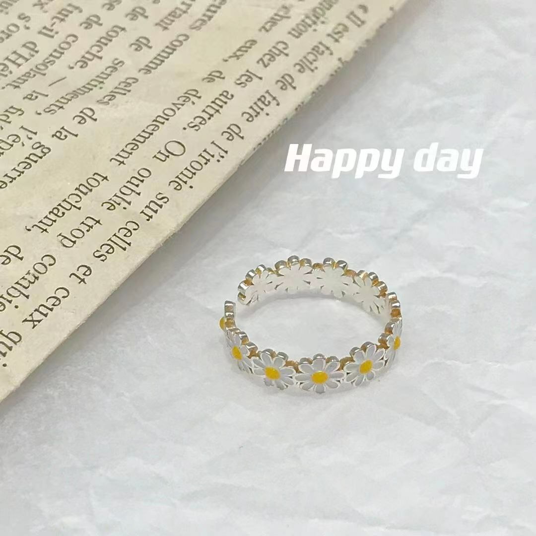 韩国Happy day饰品 纯银 夏日甜美小雏菊🌼