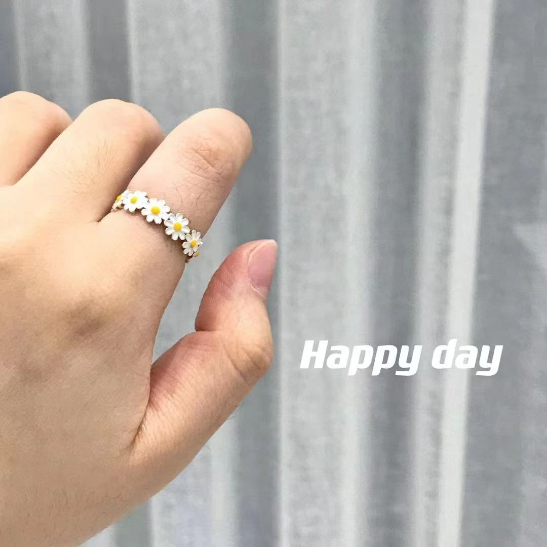 韩国Happy day饰品 纯银 夏日甜美小雏菊🌼
