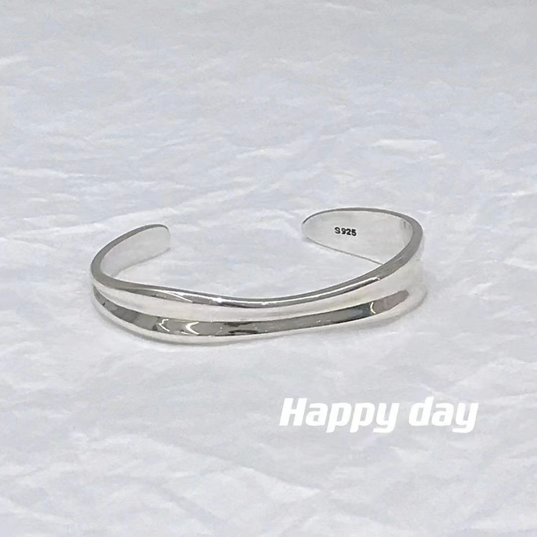 韩国Happy day饰品 纯银手镯