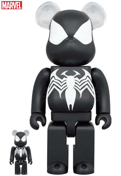 BEETLE BE@RBRICK 蜘蛛人SPIDER MAN BLACK COSTUME 共生體戰衣100