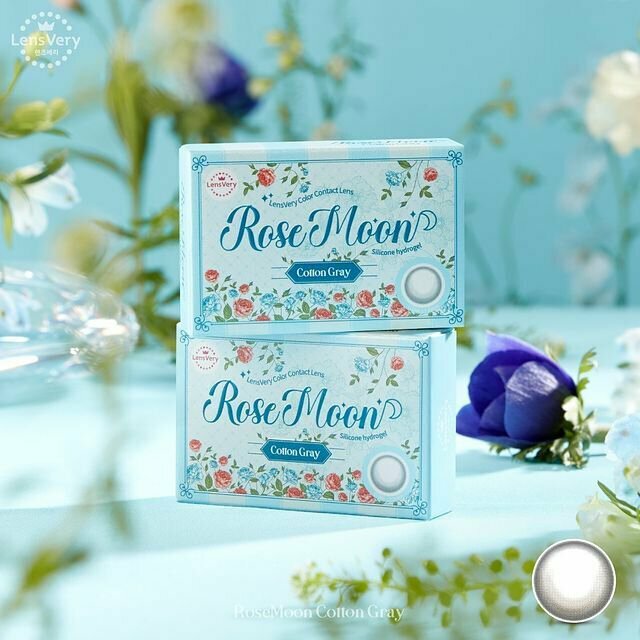 [預訂] LensVery Rose Moon 月拋彩妝隱形眼鏡｜每盒2片 (Cotton Gray )