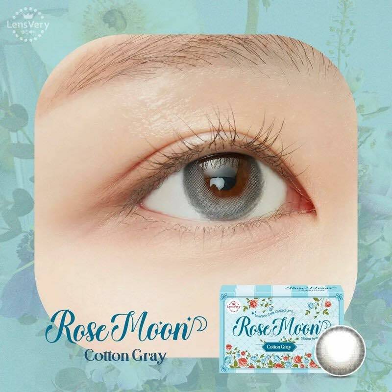 [預訂] LensVery Rose Moon 月拋彩妝隱形眼鏡｜每盒2片 (Cotton Gray )