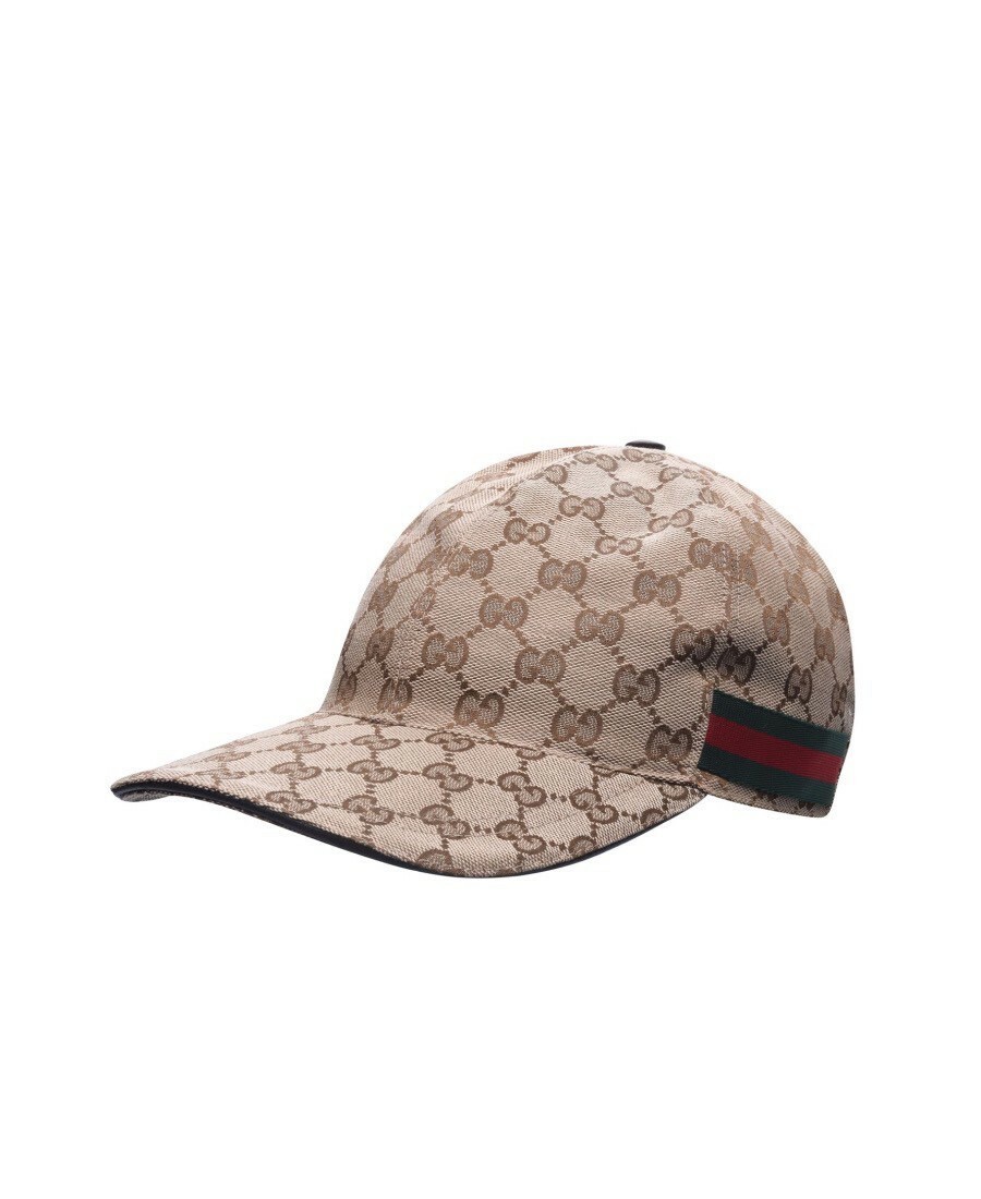 GUCCI 經典款 滿版Logo 織帶老帽