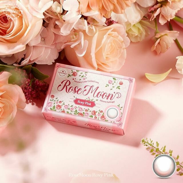 [預訂] LensVery Rose Moon月拋彩妝隱形眼鏡｜每盒2片 ( Rosy Pink )
