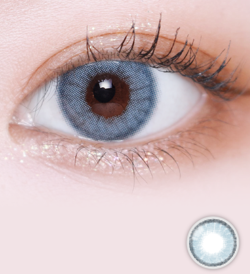 LensVery Silhouette 月拋彩妝隱形眼鏡｜每盒2片 (Blue Gray)