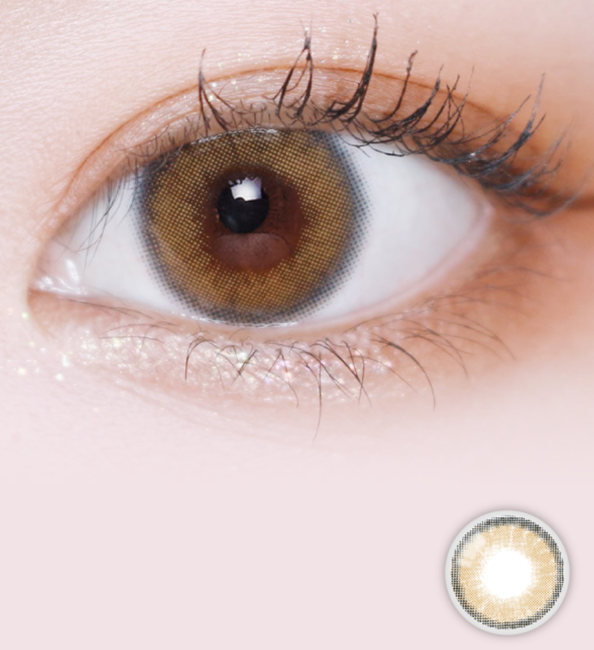 LensVery Silhouette 月拋彩妝隱形眼鏡｜每盒2片 (Sheer Brown)