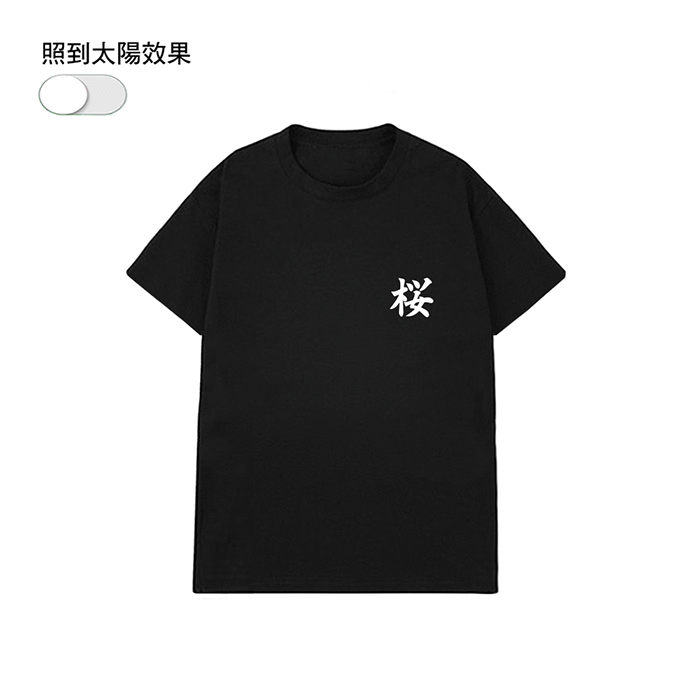 XCTRL 櫻花家紋短T-黑