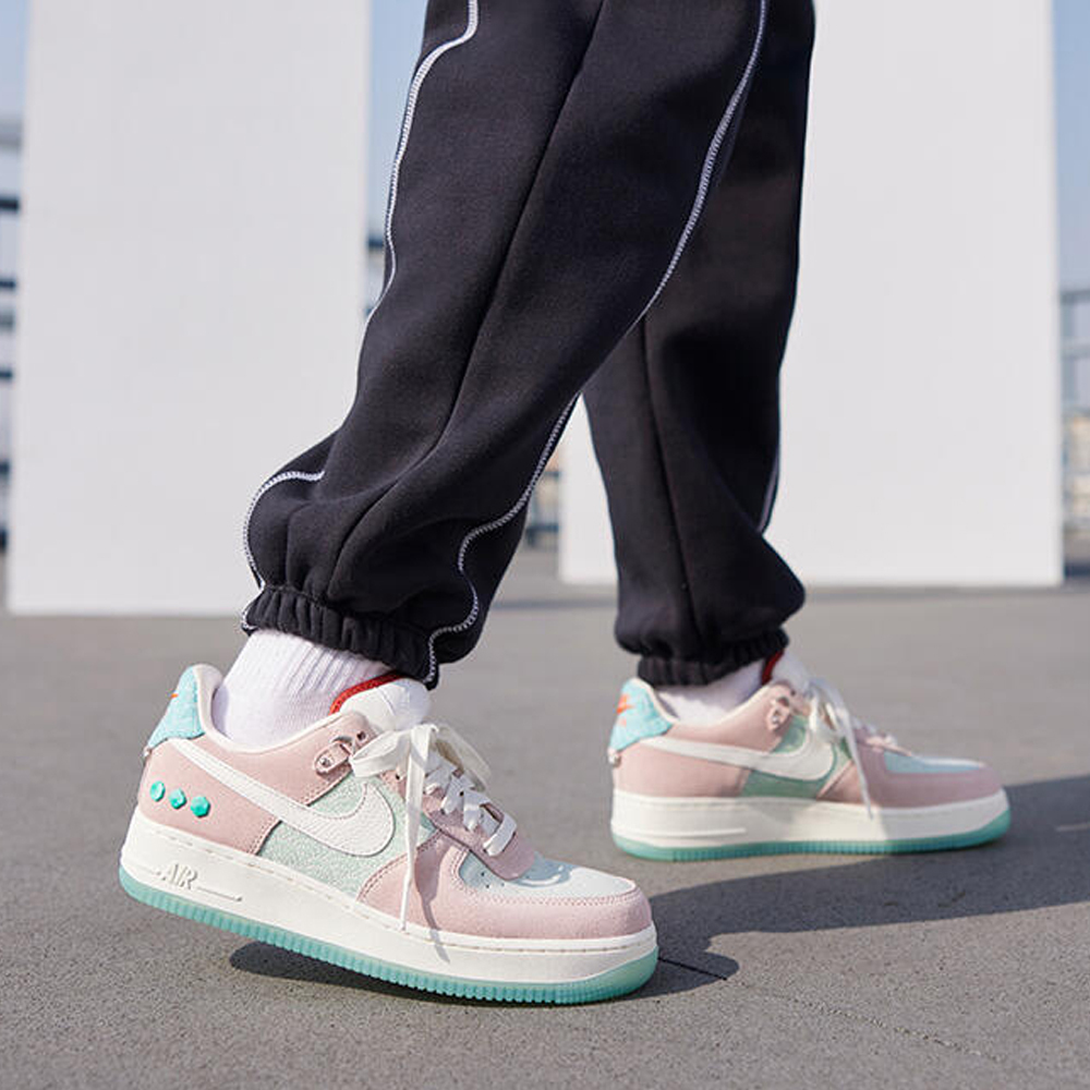 Nike Air Force 1 Shapeless 中國玉 粉綠 麂皮 DQ5361-011